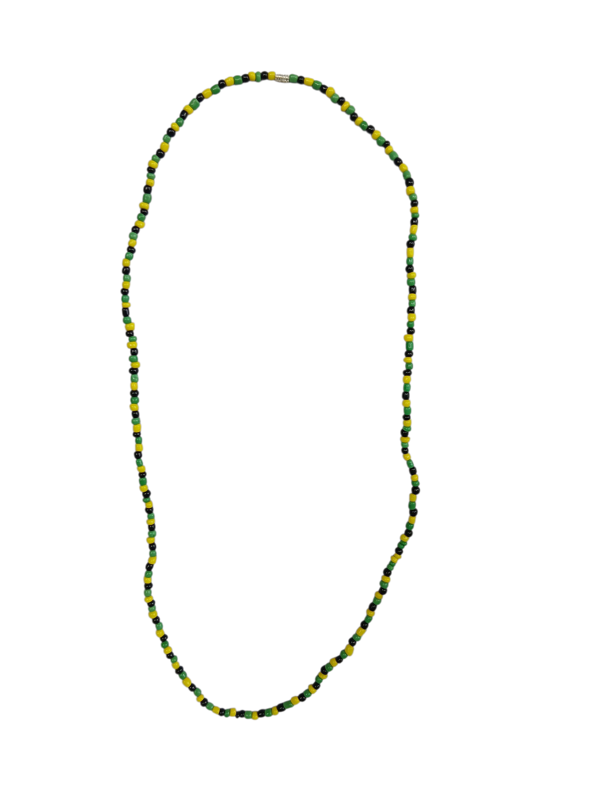 Photoroom-20251016_220028 S.A.D.I.E.'S Craft 30-inch Jamaican heritage see bead necklace with silver-plated barrel clasp